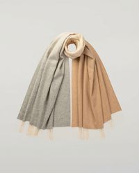 Johnstons of Elgin - Camel Ombré Cashmere Stole - Lyst