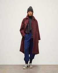 Johnstons of Elgin - Brodie Herringbone Wool Car Coat - Lyst