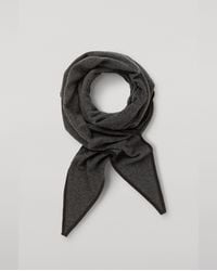 Johnstons of Elgin - Ethel Charcoal & Cashmere Diamond Scarf - Lyst