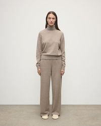 Johnstons of Elgin - Wide Leg Cashmere Trousers - Lyst