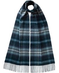 Johnstons of Elgin - Soft Blur Check Cashmere Scarf - Lyst
