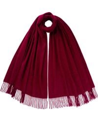 Johnstons of Elgin - Dark Cashmere Stole - Lyst