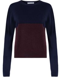 Johnstons of Elgin - Colour Block Cropped Cashmere Sweater - Lyst