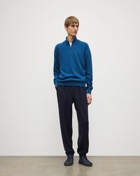 Johnstons of Elgin - Reuben Cashmere Zip Neck Jumper - Lyst