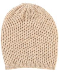 Johnstons of Elgin - Cashmere Crochet Beanie - Lyst