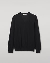 Johnstons of Elgin - Fin V Neck Superfine Cashmere Jumper - Lyst