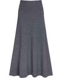 Johnstons of Elgin - Cashmere Mid A-Line Skirt - Lyst