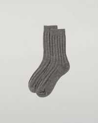 Johnstons of Elgin - Dark Cashmere Lounge Socks - Lyst