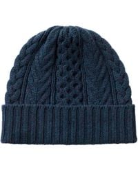 Johnstons of Elgin - Aran Cable Cashmere Beanie - Lyst