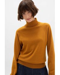 Johnstons of Elgin - Cashmere Roll Neck Dark Jumper - Lyst