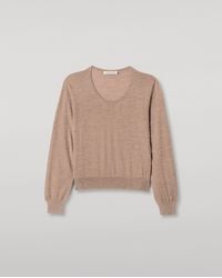 Johnstons of Elgin - Ella Light Superfine Cashmere Scoop Neck Jumper - Lyst