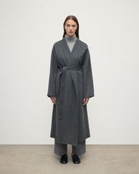 Johnstons of Elgin - Mid Cashmere Wrap Coat - Lyst