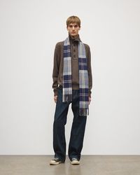 Johnstons of Elgin - Bannockbane Tartan Merino Scarf - Lyst