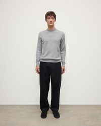 Johnstons of Elgin - Rory Light Classic Cashmere Crew Jumper - Lyst