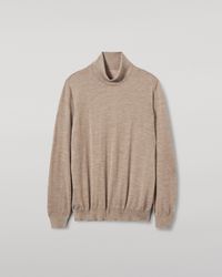 Johnstons of Elgin - Fin Light Cashmere Roll Neck Jumper - Lyst