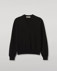 Johnstons of Elgin - Lunan Classic Cashmere V Neck Jumper - Lyst