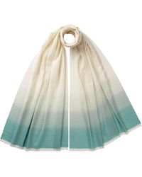 Johnstons of Elgin - Lightweight Ombré Tip Merino Scarf - Lyst