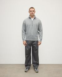 Johnstons of Elgin - Double Face Light Half Zip Jumper - Lyst