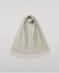 Johnstons of Elgin - Wide Light Cashmere Scarf - Lyst