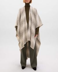 Johnstons of Elgin - Textural Ombré Cape - Lyst