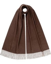 Johnstons of Elgin - Wide Peat Cashmere Scarf - Lyst