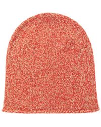 Johnstons of Elgin - Camel & Orkney Marl Cashmere Donegal Beanie - Lyst