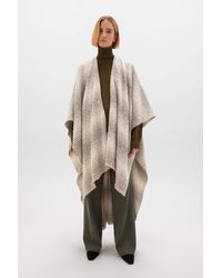 Johnstons of Elgin - Textural Ombré Cape - Lyst