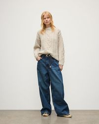 Johnstons of Elgin - Mabel Aran Cable Jumper - Lyst