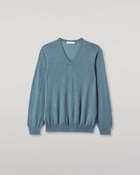 Johnstons of Elgin - Fin V Neck Superfine Cashmere Jumper - Lyst