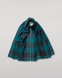 Johnstons of Elgin - Carnbee Gingham Cashmere Scarf - Lyst