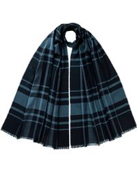 Johnstons of Elgin - Twill Check Scarf - Lyst