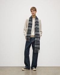 Johnstons of Elgin - Wide Dress Stewart Tartan Cashmere Scarf - Lyst