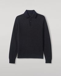 Johnstons of Elgin - Tweel & Cashmere Rugby Shirt - Lyst