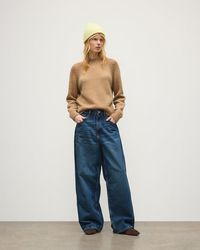 Johnstons of Elgin - Bay Camel Marl Cashmere & Cotton Jumper - Lyst
