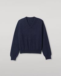 Johnstons of Elgin - Lunan Classic V Neck Cashmere Jumper - Lyst