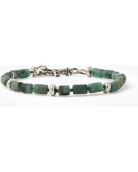 John Varvatos Emerald Beads Bracelet - Multicolour