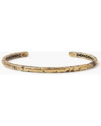 John Varvatos Brass Distressed Cuff - Multicolour