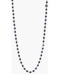 John Varvatos Beaded Stone & Silver Necklace - Metallic
