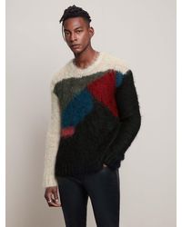 supreme patchwork mohair cardigan