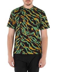 Roberto Cavalli - Tiger Twiga Print Cotton T-Shirt - Lyst