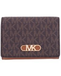 Michael Kors - Signature Logo Parker Medium Tri-Fold Wallet - Lyst