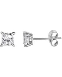 Brilliant Diamond - 14Kt 0.75 Carat Lab Grown Diamond Stud Earrings For - Lyst