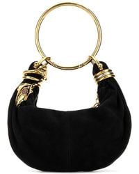 Chloé - Black Suede Mini Bracelet Handbag - Lyst