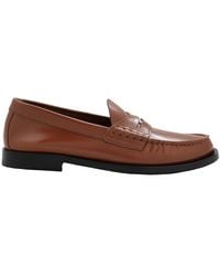 Burberry - Ladies Rupert Leather Penny Loafers, Brand Size 37 Us - Lyst