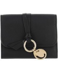 Chloé - Tri-Fold Alphabet Compact Leather Wallet - Lyst