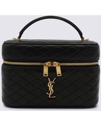 Saint Laurent - Leather Ysl Gaby Vanity L Top Handle Bag - Lyst