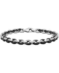 Robert Alton - Oval Chain Link Stainless Steel Bracelet - Lyst