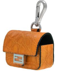 Fendi Logo Print Airpods Pro Case in Yellow for Men | Lyst