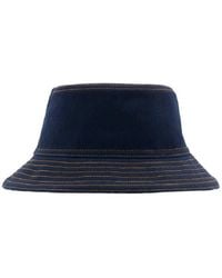 Burberry - Reversible Denim Cotton Bucket Hat - Lyst