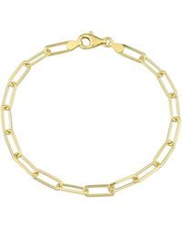 Amour - 5Mm Diamond Cut Paperclip Chain Bracelet - Lyst